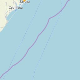 Апартаменты на первой линии моря в Затоке на карті